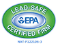 epa-lead-safe-200×146.png Green and blue oval badge with the text "Lead-Safe Certified Firm" and the EPA logo in the center, along with certification number NAT-F232106-3.