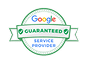 google-guaranteed-200×154.png Google Guaranteed Service Provider badge featuring the Google logo inside a green-bordered circle, with "Guaranteed" and "Service Provider" text and checkmark icons.